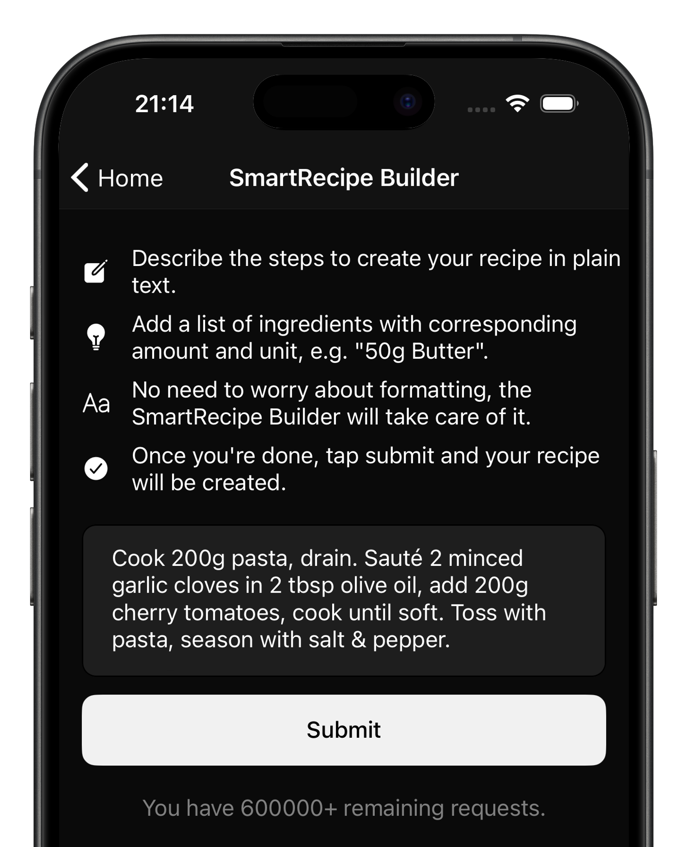 GestureCook Smart Recipe Builder
